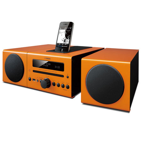 Yamaha MCR-042 Bookshelf Micro Component System, Orange