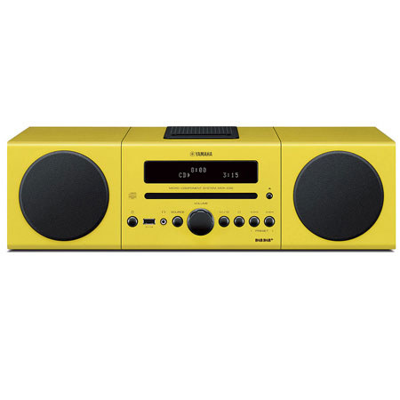 Yamaha MCR-042 Bookshelf Micro Component System, Yellow