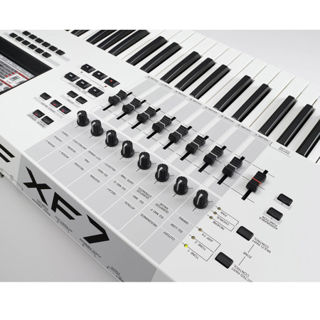 Yamaha MOTIF XF7 WH 76 Key Music Production Synthesizer 40th Anniversary Special Edition White