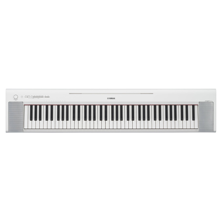 Yamaha NP-35 Piaggero Portable 76-Key Piano-Style Keyboard with AC Adapter White