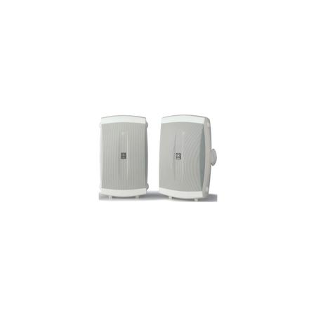 Yamaha NS-AW350 6.5" 130 Watts Bookshelf, Indoor/Outdoor Speakers, Pair with 1" PEI Dome Tweeter - White