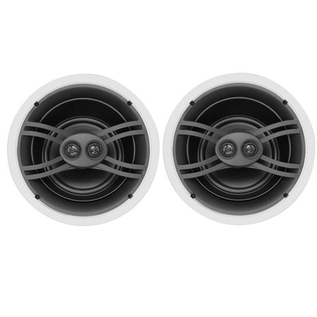 Yamaha NS-IW280CWH Natural Sound 3-way In-ceiling Speaker System, Pair, Easy-to-Install, Tilted Woofer Design