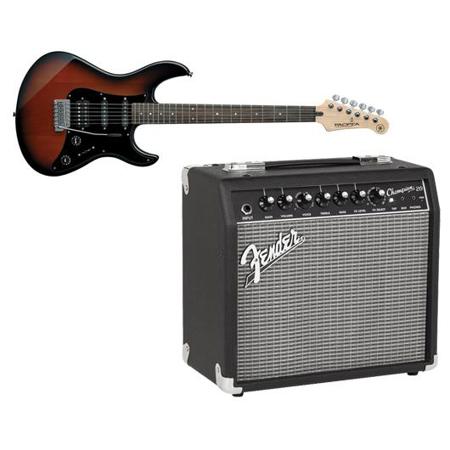 Yamaha Pacifica PAC012DLX Double Cutaway Elctric Guitar W/Fender Champion 20 Amp