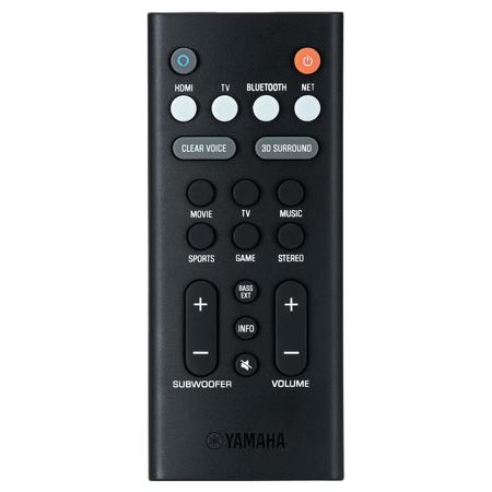 Yamaha YAS-109 2-Channel Sound Bar with Dual Built-In Subwoofers and Alexa Built-In, Black