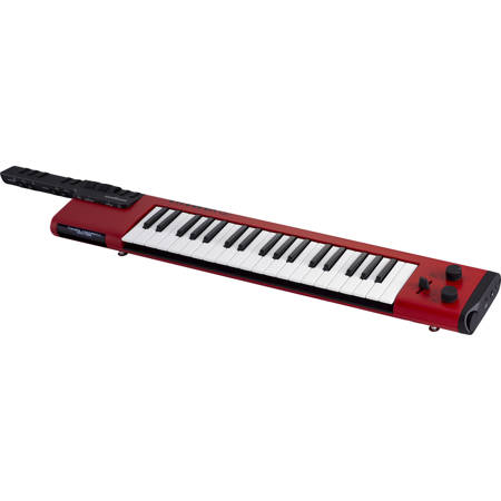 Yamaha SHS-500 Sonogenic Keytars 37 Mini Keys Keyboard with Power Adapter, Red