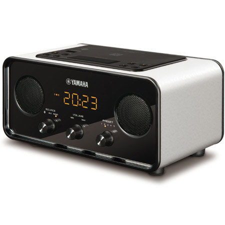 Yamaha TSX-B72 Desktop Bluetooth Audio System with AM/FM Radio, White