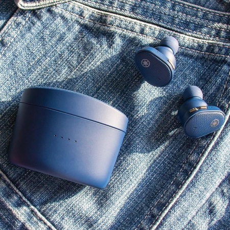新品未開封 YAMAHAフルワイヤレスイヤホン イヤホン TW-E5B ブルー Yamaha TW-E5B True Wireless Earbuds - Blue