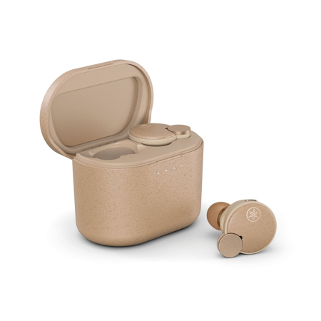 Yamaha TW-E7B True Wireless Active Noise Canceling Earbuds, Beige