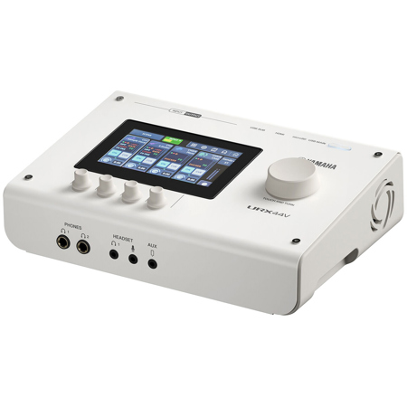 Yamaha URX44V 6x4 Dual USB-C Audio/Video Interface, White