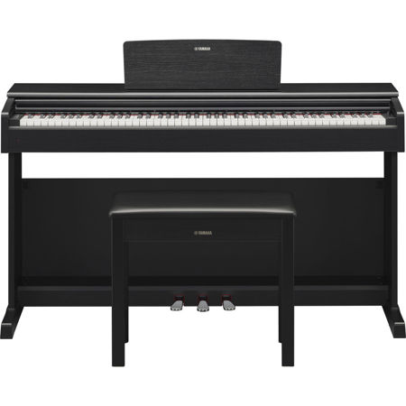 Yamaha Arius YDP-144 88-Key Traditional Console Digital Piano with Bench & PA150 AC Power Adapter, Black Walnut