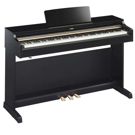 Yamaha Arius YDP-162 88-Key Traditional Console Digital Piano, Polished Ebony