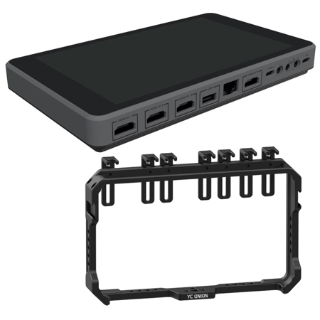 Yololiv YoloBox Pro All-In-One Multi-Cam Live Streaming Device with Cage - Encoder, Switcher, Recorder, Monitor, Audio Mixer