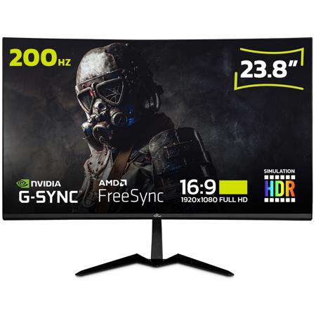Yeyian Sigurd Series 2503 23.8" 16:9 Full HD 200Hz Curved VA LCD Gaming Monitor