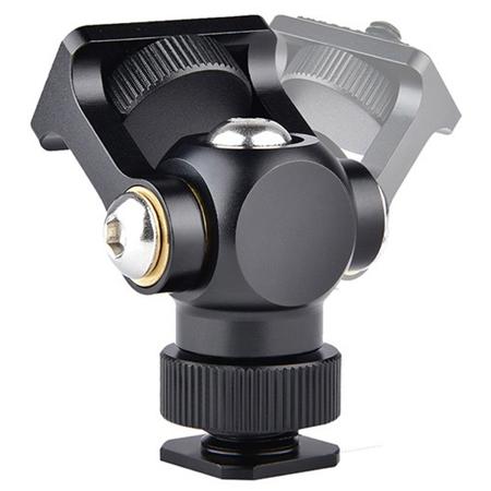 YELANGU A180 Hot Shoe Stand Monitor Mount Head Holder with 1/4 Screw