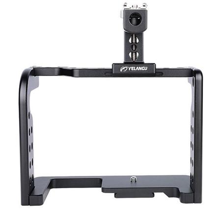 YELANGU Camera Cage with Top Handle and No Base Plate for Panasonic GH5 Camera