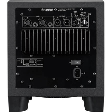 Yamaha HS8S 8" Powered Subwoofer, 150W Total Output, 8" Cone Woofer, 2x XLR Input