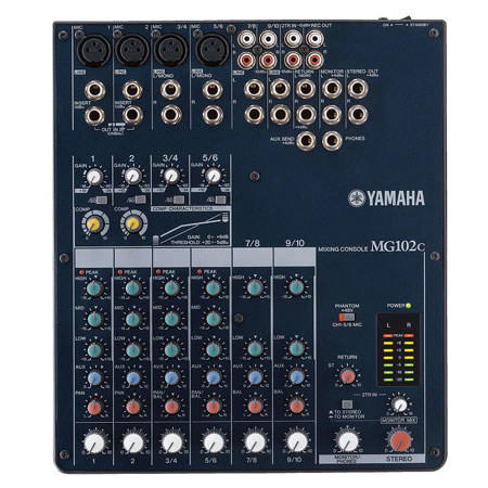 Yamaha MG102 10-Channel Stereo Audio Mixer