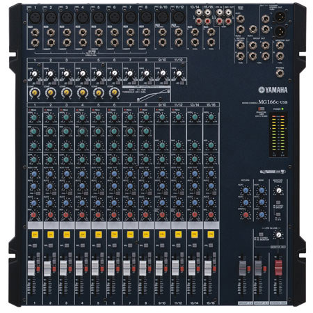 Yamaha MG166C-USB 16-Channel 4-Bus Rack-Mountable Mixer