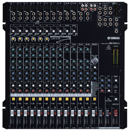 Yamaha MG166CX/MSR400 Bundle, Includes MG166CX with 2 x MSR400