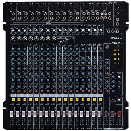 Yamaha MG206C/MSR400 Bundle, Includes MG206C with 2 MSR400