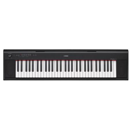 Yamaha NP-12 Piaggero Portable 61 Key Piano-Style Keyboard, Black