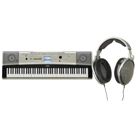Yamaha YPG 535 88 Keys Portable Grand Keyboard 320 x 240 dots Display Bundle Sennheiser HD650 Audiophile Dynamic Hi Fi Stereo Headphone