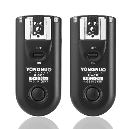 Yongnuo RF-603 Wireless Flash Trigger Kit for Canon Cameras, C1 Version, Set of 2