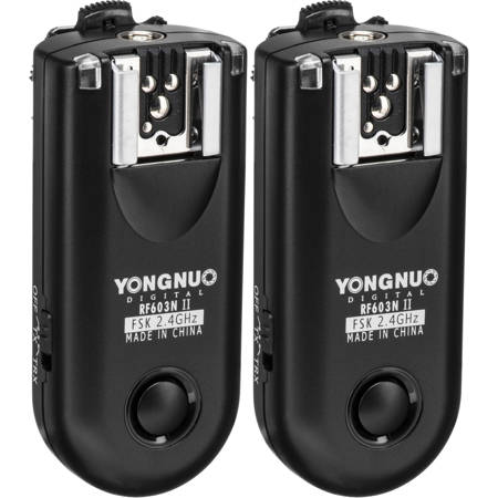 Yongnuo RF-603 II 16-Ch Wireless Flash Trigger Kit for Nikon DC2 Connection