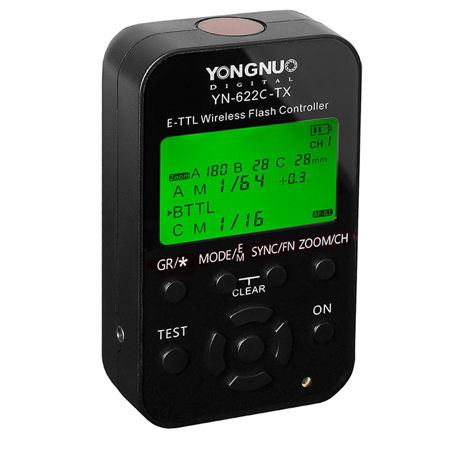 Yongnuo YN-622C-TX 7-Channel E-TTL Wireless Flash Controller for Canon Cameras