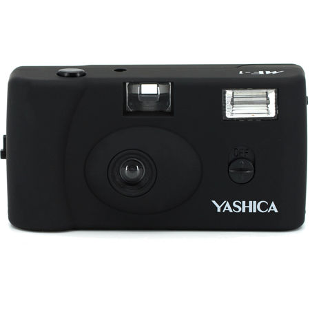 Yashica MF-1 Snapshot Art 35mm Film Camera, Black