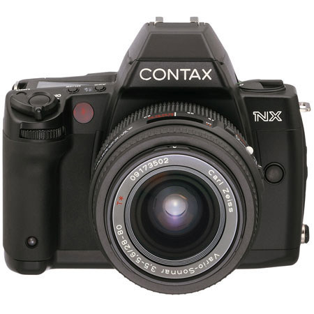 Contax NX 35mm SLR Auto Focus Camera Kit with Contax N 28-80mm f/3.5-5.6 Vario-Sonnar T* Auto Focus Zoom Lens & Lens Hood