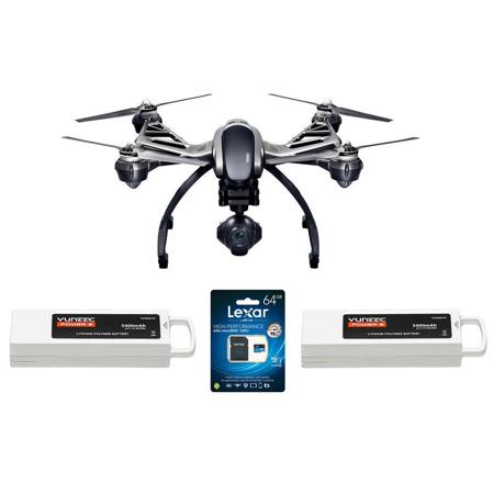Yuneec Typhoon Q500 4K Quadcopter w/4K Camera,Trans,SteadyGrip,2 Batt,Case/ACC