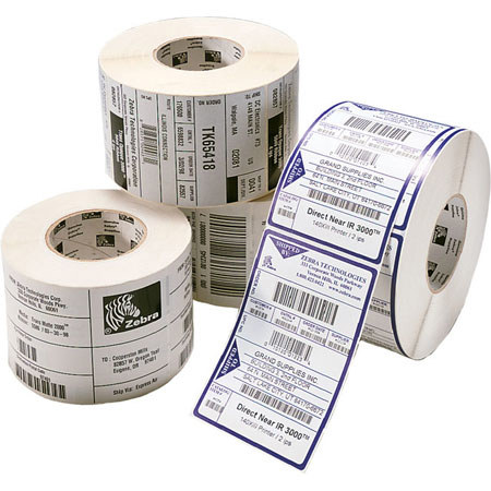 Zebra 4x2" Z-Select 4000T Thermal Label Paper, 1" Core