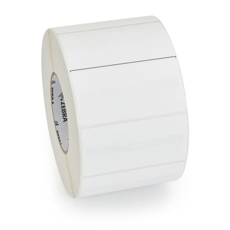 Zebra Z-Ultimate 4000T 4x2" Rectangle Thermal Transfer Labels, 1000 Labels Per Roll, White