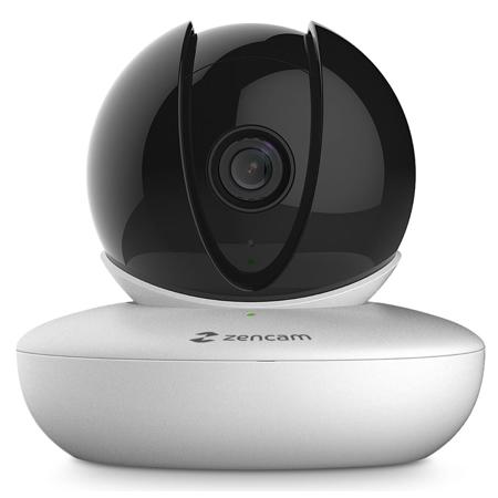 Zencam M Series 720p HD Pan/Tilt Wi-Fi Indoor IP Network Camera with 3.6mm Lens, 32' Night Vision, White
