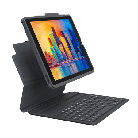 Zagg Pro Keys Wireless Keyboard and Case for iPad 10.2" 7/8/9th Gen, Black