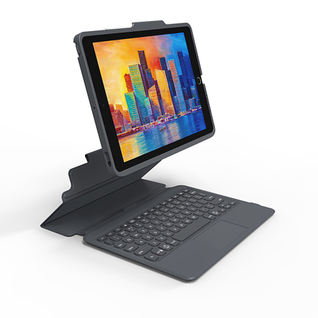Zagg Pro Keys Wireless Keyboard & Case w/ Trackpad for 10.2" Apple iPad, Black