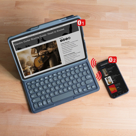 Zagg Pro Keys Wireless Keyboard and Case for iPad Air 10.9" 4th & 5th Gen, Black