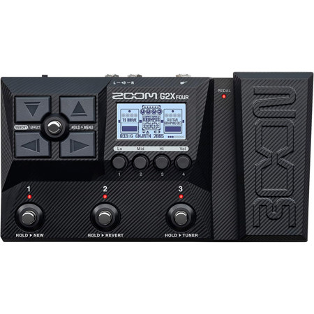 Zoom G2X Four Guitar Multi-Effect Processor with Expression Pedal for Electric Guitars