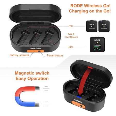 ZGCINE ZG-R30 Charging Case for RODE Microphones Wireless GO & GO