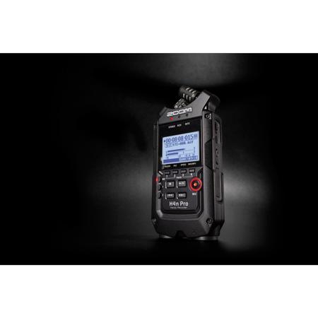 Zoom H4n Pro 4-Input/4-Track Handy Recorder, All Black