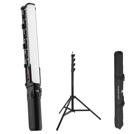 Zhiyun FIVERAY V60 60W Portable Bi-Color LED Wand, Black, w/9.5' Pro Light Stand