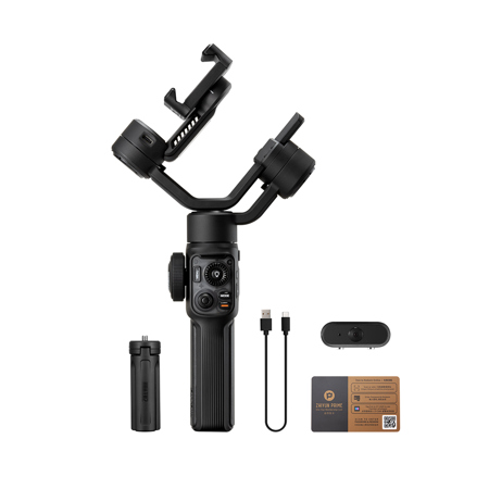 Zhiyun SMOOTH 5S AI 3-Axis Handheld Gimbal Stabilizer Combo for Smartphone,Black