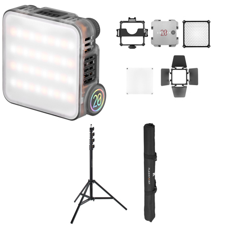 Zhiyun FIVERAY M20 20W Bi-Color Pocket LED Light Combo with 9.5' Pro Light Stand