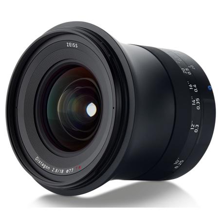 Used Zeiss 18mm Milvus ZE Lens for Canon EOS DSLR Cameras
