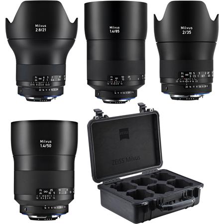 Zeiss Milvus 21mm f/2.8, 35mm f/2, 50mm and 85mm f/1.4 ZE Lens for Canon EF