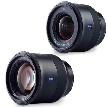 Zeiss 25mm f/2.0 Batis Series Lens W/Zeiss 85mm f/1.8 F/ Sony Full Frame E-mount