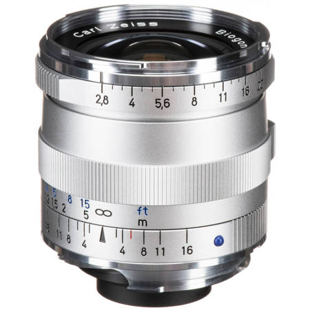 Carl Zeiss Biogon 2.8/25 ZM レンズ + 純正フード Zeiss 25mm f/2.8 Biogon T* ZM Lens for Leica M, Silver 1365-652