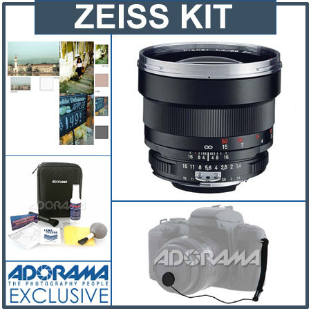 Zeiss 85mm f/1.4 Planar T* ZF MF Telepht Lens Kit