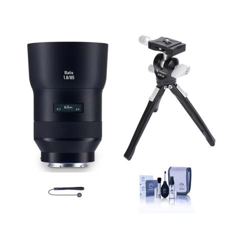 Zeiss 85mm f/1.8 Batis Series Lens for Sony FF E-mount NEX Cameras W/Mini Tripod